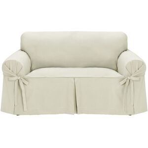 El Corte Inglés Funda con lazos para sofá Superior . (Sofá de 2 plazas) Crudo El Corte Inglés Funda con lazos para sofá Superior . (Sofá de 2 plazas) Crudo