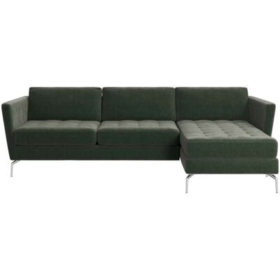 BoConcept Sofá Osaka con chaiselongue derecha Ravello . Verde ceniza BoConcept Sofá Osaka con chaiselongue derecha Ravello . Verde ceniza