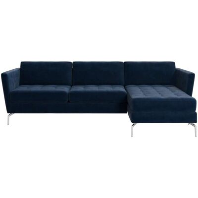 BoConcept Sofá Osaka con chaiselongue derecha Ravello . Azul oscuro BoConcept Sofá Osaka con chaiselongue derecha Ravello . Azul oscuro