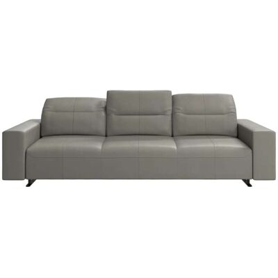 BoConcept Sofá Hampton de 3 plazas piel . Gris Topo BoConcept Sofá Hampton de 3 plazas piel . Gris Topo