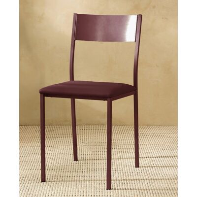 El Corte Inglés Silla en símil piel Vania. Burdeos El Corte Inglés Silla en símil piel Vania. Burdeos