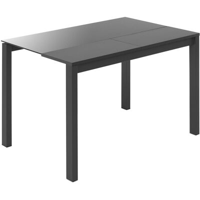 El Corte Inglés Mesa extensible de cristal Ginger. (110 cm) Antracita / Antracita El Corte Inglés Mesa extensible de cristal Ginger. (110 cm) Antracita / Antracita
