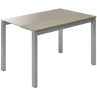 El Corte Inglés Mesa extensible de cristal Ginger. (110 cm) Tótola / Aluminio El Corte Inglés Mesa extensible de cristal Ginger. (110 cm) Tótola / Aluminio