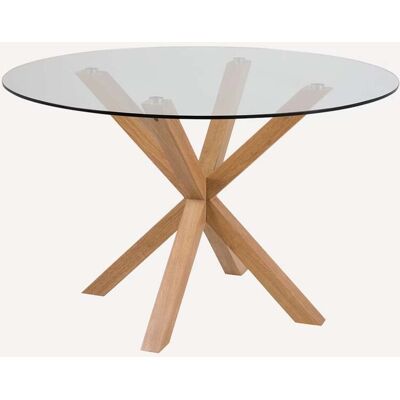ACTONA GROUP Heaven - Mesa de comedor redonda - Vidrio natural ACTONA GROUP Heaven - Mesa de comedor redonda - Vidrio natural