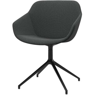 BoConcept Pack de dos sillas Vienna giratoria en tela Nani . Gris oscuro BoConcept Pack de dos sillas Vienna giratoria en tela Nani . Gris oscuro