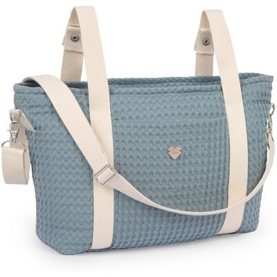 PAZ Rodríguez Bolso para silla colección Labaza. Azul Cantábrico PAZ Rodríguez Bolso para silla colección Labaza. Azul Cantábrico