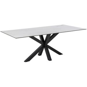El Corte Inglés Mesa de comedor fija de cerámica Heaven . Blanco 200 x 100 x 75,5 cm