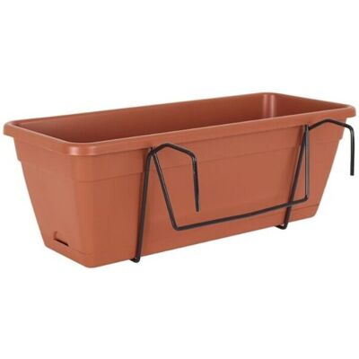 ARTEVASI Kit balconera con reserva de agua Venezia. (50 cm) Terracota ARTEVASI Kit balconera con reserva de agua Venezia. (50 cm) Terracota