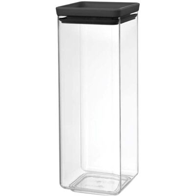 Brabantia Bote apilable Tasty+ . (2,5 litros) Gris oscuro Brabantia Bote apilable Tasty+ . (2,5 litros) Gris oscuro