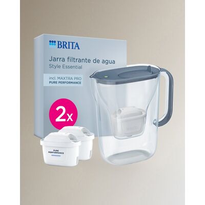 Brita Jarra filtrante Style Essential con 2 filtros MXPRO . Azul Brita Jarra filtrante Style Essential con 2 filtros MXPRO . Azul