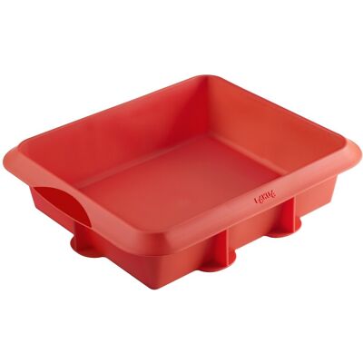 Lékué Fuente para lasaña roja - Apto para horno Lékué Fuente para lasaña roja - Apto para horno