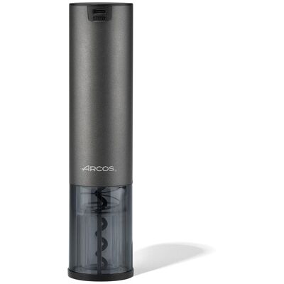 Arcos Sacacorchos eléctrico recargable con cortacápsulas . Gris Arcos Sacacorchos eléctrico recargable con cortacápsulas . Gris