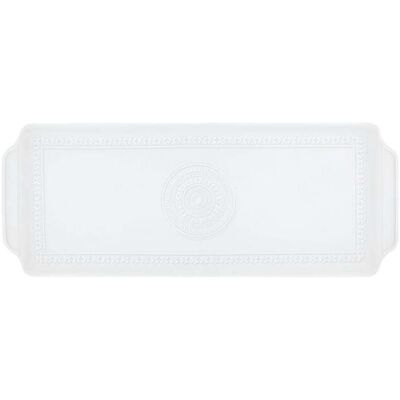 Vista Alegre Bandeja rectangular Ornament . Blanco Vista Alegre Bandeja rectangular Ornament . Blanco
