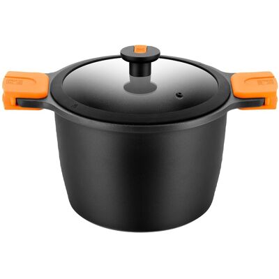 Bra Olla con tapa Efficient Pro . (Olla de 24 cm) Negro Bra Olla con tapa Efficient Pro . (Olla de 24 cm) Negro