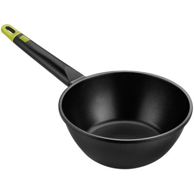 Bra Wok aluminio fundido Foodie . (Wok de 24 cm) Negro Bra Wok aluminio fundido Foodie . (Wok de 24 cm) Negro