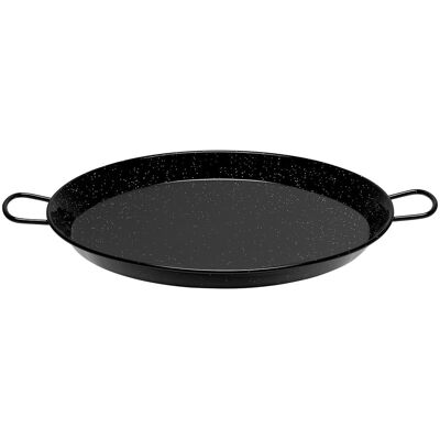 Vaello La Valenciana Paellera de acero esmaltado . (Paellera de 38 cm: 8 raciones) Negro Vaello La Valenciana Paellera de acero esmaltado . (Paellera de 38 cm: 8 raciones) Negro