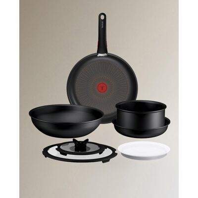 Tefal Set ingenio Excellence Fusion 8 piezas. Negro Tefal Set ingenio Excellence Fusion 8 piezas. Negro