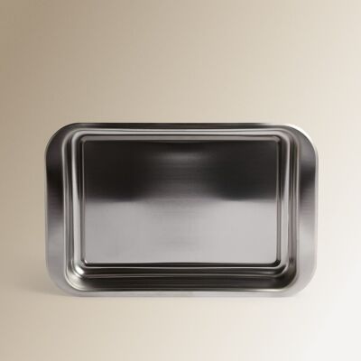 Plato para horno de acero inoxidable El Corte Inglés - Gris - Pequeño Plato para horno de acero inoxidable El Corte Inglés - Gris - Pequeño