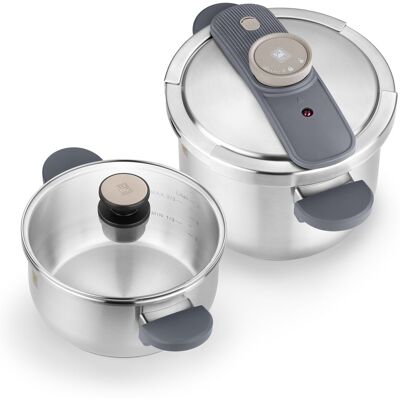 Bra Set de ollas rápidas 4L + 7L Emotion . Acero Bra Set de ollas rápidas 4L + 7L Emotion . Acero