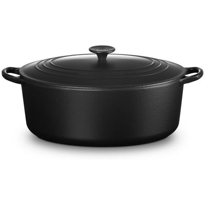 Le Creuset Cocotte oval de hierro fundido . (33 cm) Negro mate Le Creuset Cocotte oval de hierro fundido . (33 cm) Negro mate