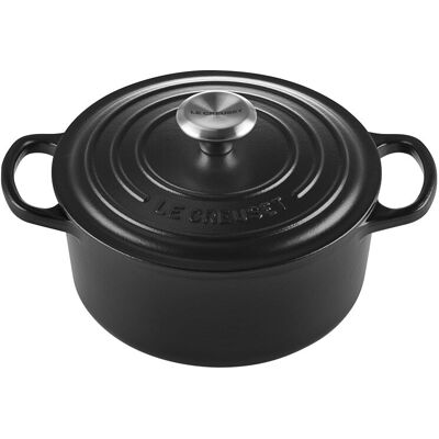 Le Creuset Cocotte redonda de hierro fundido . (34 cm) Negro mate Le Creuset Cocotte redonda de hierro fundido . (34 cm) Negro mate