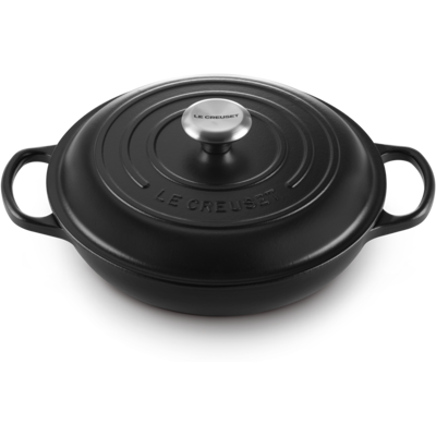 Le Creuset Cacerola baja de hierro fundido . (Cacerola de 30 cm) Negro mate Le Creuset Cacerola baja de hierro fundido . (Cacerola de 30 cm) Negro mate