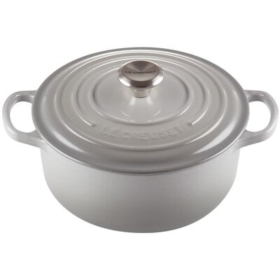 Le Creuset Cocotte redonda de hierro fundido . (26 cm) Gris claro Le Creuset Cocotte redonda de hierro fundido . (26 cm) Gris claro