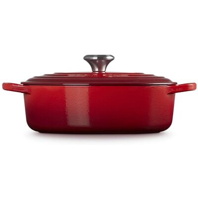 Le Creuset Cocotte Oval Baja Signature hierro colado esmaltado Cereza . (27 cm) Rojo Le Creuset Cocotte Oval Baja Signature hierro colado esmaltado Cereza . (27 cm) Rojo