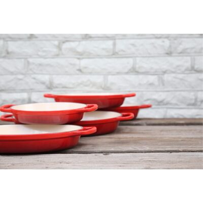 Le Creuset Bandeja asadora de hierro fundido . (24 cm) Rojo Le Creuset Bandeja asadora de hierro fundido . (24 cm) Rojo