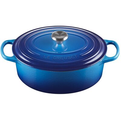 Le Creuset Cocotte oval de hierro fundido . (31 cm) Azul Le Creuset Cocotte oval de hierro fundido . (31 cm) Azul