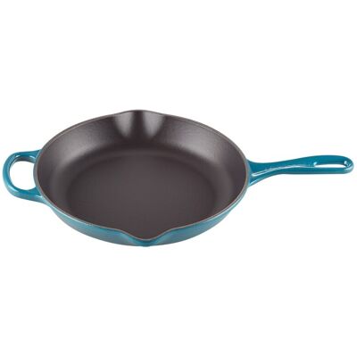 Le Creuset Sartén Skillet redonda de hierro fundido . (Sartén de 23 cm) Turquesa Le Creuset Sartén Skillet redonda de hierro fundido . (Sartén de 23 cm) Turquesa