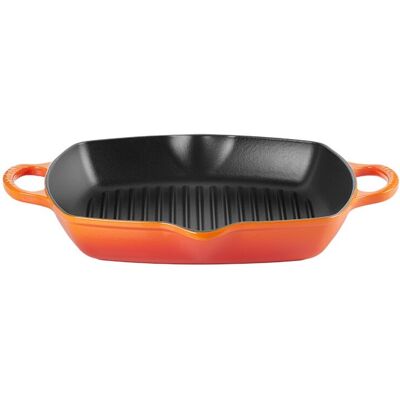 Le Creuset Parrilla cuadrada alta de hierro fundido . Volcánico Le Creuset Parrilla cuadrada alta de hierro fundido . Volcánico