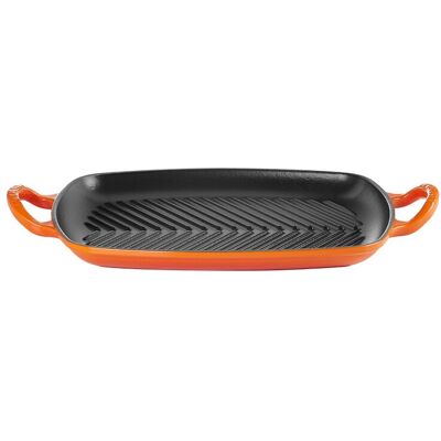Le Creuset Parrilla rectangular grill de hierro fundido . Volcánico Le Creuset Parrilla rectangular grill de hierro fundido . Volcánico