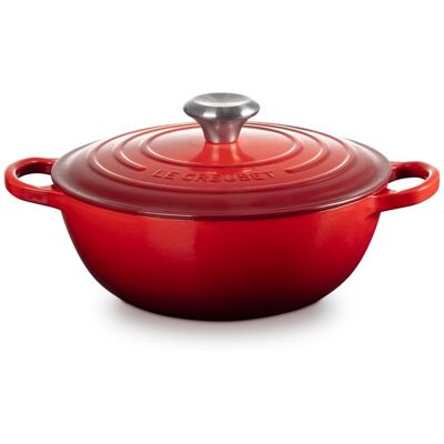 Le Creuset Marmita de hierro fundido . (Cacerola de 24 cm) Cereza Le Creuset Marmita de hierro fundido . (Cacerola de 24 cm) Cereza