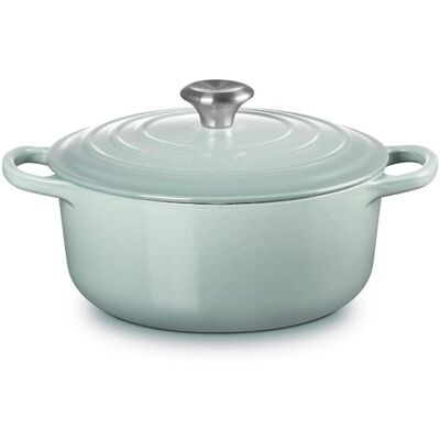 Le Creuset Cocotte redonda de hierro fundido . (22 cm) Verde claro Le Creuset Cocotte redonda de hierro fundido . (22 cm) Verde claro