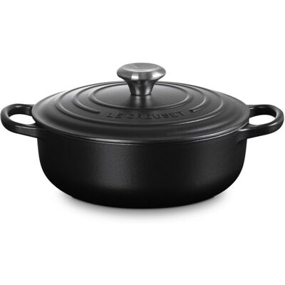 Le Creuset Cocotte redonda de hierro fundido . (24 cm) Negro mate Le Creuset Cocotte redonda de hierro fundido . (24 cm) Negro mate
