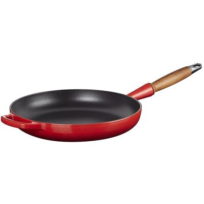 Le Creuset Sartén baja con mango de madera hierro fundido . (Sartén de 28 cm) Negro Ónix Le Creuset Sartén baja con mango de madera hierro fundido . (Sartén de 28 cm) Negro Ónix