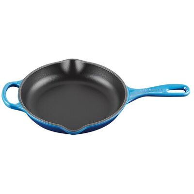 Le Creuset Sartén Skillet redonda de hierro fundido . (Sartén de 20 cm) Azulón Le Creuset Sartén Skillet redonda de hierro fundido . (Sartén de 20 cm) Azulón