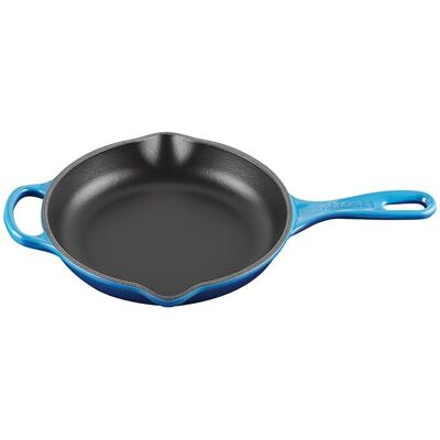 Le Creuset Sartén Skillet alta de hierro fundido . (Sartén de 26 cm) Azulón Le Creuset Sartén Skillet alta de hierro fundido . (Sartén de 26 cm) Azulón
