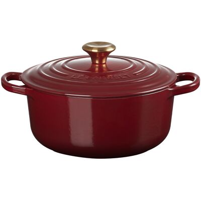 Le Creuset Cocotte redonda de hierro fundido . (20 cm) Marrón Le Creuset Cocotte redonda de hierro fundido . (20 cm) Marrón