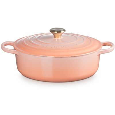 Le Creuset Cocotte redonda baja de hierro fundido . (30 cm) Salmón Le Creuset Cocotte redonda baja de hierro fundido . (30 cm) Salmón