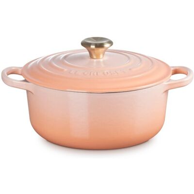 Le Creuset Cocotte redonda de hierro fundido . (24 cm) Salmón Le Creuset Cocotte redonda de hierro fundido . (24 cm) Salmón