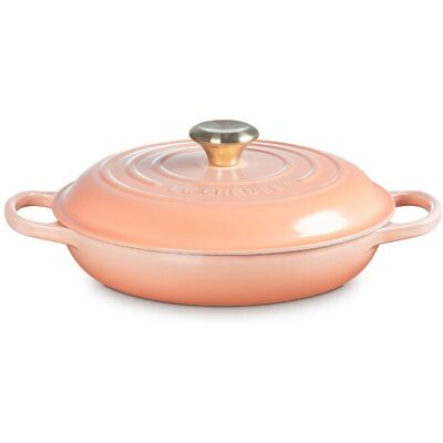 Le Creuset Cacerola baja de hierro fundido . (Cacerola de 26 cm) Salmón Le Creuset Cacerola baja de hierro fundido . (Cacerola de 26 cm) Salmón