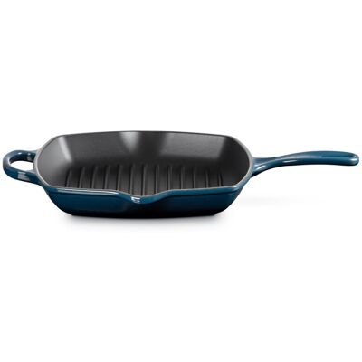 Le Creuset Sartén Skillet cuadrada de hierro fundido . (Sartén de 26 cm) Azul oscuro Le Creuset Sartén Skillet cuadrada de hierro fundido . (Sartén de 26 cm) Azul oscuro