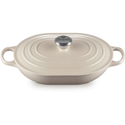 Le Creuset Cacerola oval baja de hierro fundido . (Cacerola de 31 cm) Merengue Le Creuset Cacerola oval baja de hierro fundido . (Cacerola de 31 cm) Merengue