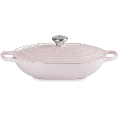 Le Creuset Cacerola oval baja de hierro fundido . (Cacerola de 31 cm) Rosa Le Creuset Cacerola oval baja de hierro fundido . (Cacerola de 31 cm) Rosa