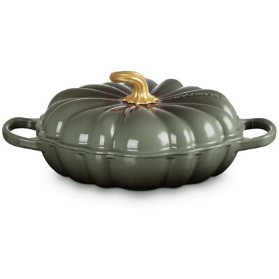 Le Creuset Cacerola baja calabaza de hierro fundido . (Cacerola de 28 cm) Verde oscuro Le Creuset Cacerola baja calabaza de hierro fundido . (Cacerola de 28 cm) Verde oscuro