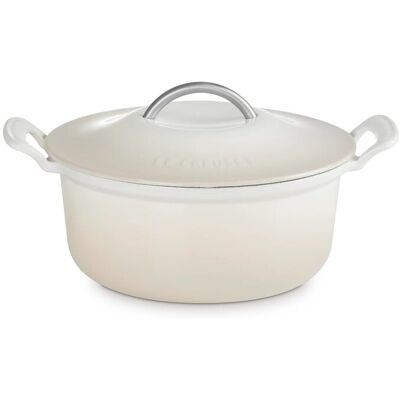Le Creuset Cocotte redonda Modern Heritage hierro fundido . Merengue Le Creuset Cocotte redonda Modern Heritage hierro fundido . Merengue