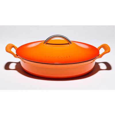 Le Creuset Cacerola baja Modern Heritage de hierro fundido . (Cacerola de 28 cm) Volcánico Le Creuset Cacerola baja Modern Heritage de hierro fundido . (Cacerola de 28 cm) Volcánico