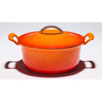 Le Creuset Cocotte redonda Modern Heritage hierro fundido . Volcánico Le Creuset Cocotte redonda Modern Heritage hierro fundido . Volcánico